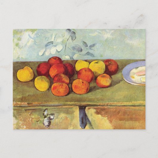 Appels en koekjes Stilleven Paul Cézanne Briefkaart (Voorkant)