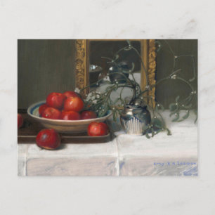 Appels en maretak   Lucie R. A. Laridon Briefkaart