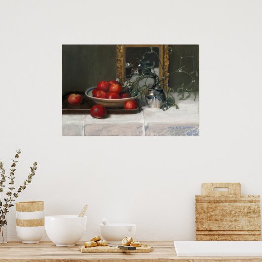 Appels en maretak | Lucie R. A. Laridon Poster (Keuken)