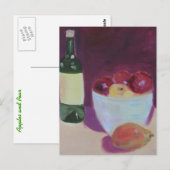 Appels en peren" briefkaart (Voorkant / Achterkant)
