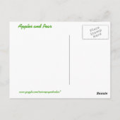 Appels en peren" briefkaart (Achterkant)