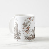 Appels en Santa koffiethee mok kopje wit keramiek (Voorkant links)