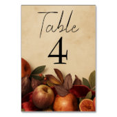 Appels en Vijgen Rustieke Herfst Bruiloft Kaart (Achterkant)