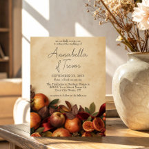 Appels en Vijgen Rustieke Herfst Bruiloft