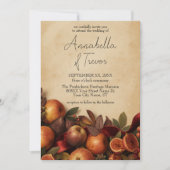 Appels en Vijgen Rustieke Herfst Bruiloft Kaart (Voorkant)