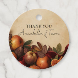 Appels en Vijgen Rustige Herfst Aangepaste Naam Bedankjes Labels