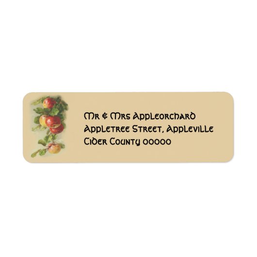  appels etiket (Voorkant)