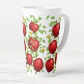 appels Fruit patroon  Latte Mok (Rechterhoek)