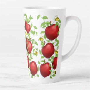 appels Fruit patroon  Latte Mok