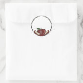 Appels & gecontroleerde rand blanco Stickers (Tas)