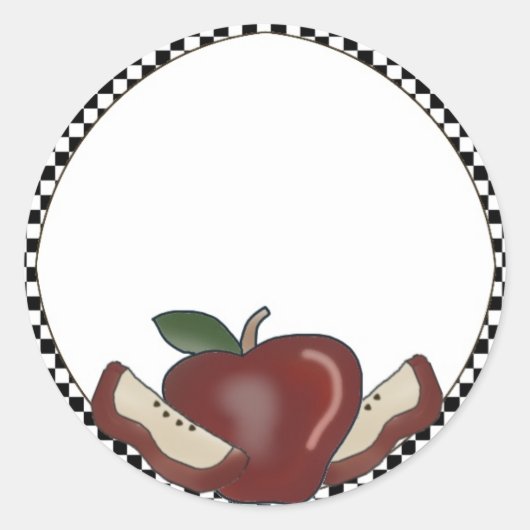 Appels & gecontroleerde rand blanco Stickers (Voorkant)