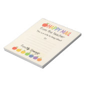 Appels Happy Mail – Schattige Leraar Notitieblok (Linkerzijde)