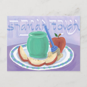 Appels & Honing Rosh Hashanah Kaart