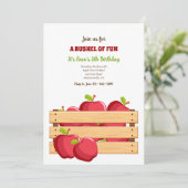 Appels in een krat kaart (Staand voorkant)