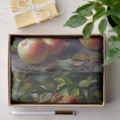 Appels in een mandje Stilleven Schilderij Decoupag Tissuepapier (Geschenk)