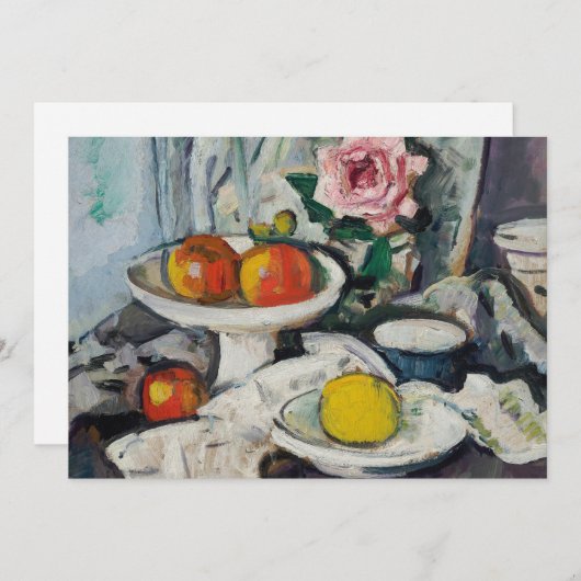 Appels in een witte fruitschaal | George Leslie Hu (Voorkant / Achterkant)