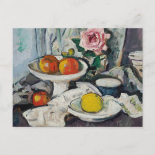 Appels in een witte fruitschaal   George Leslie Hu Briefkaart