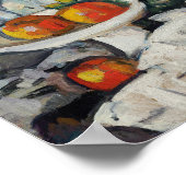 Appels in een witte fruitschaal | George Leslie Hu Poster (Hoek)