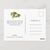 Appels in waterverf bedankje briefkaart (Achterkant)