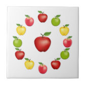 Appels Keramische Tegel Tegeltje (Voorkant)