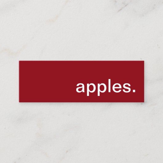 Appels. Loyaliteit ponskaart Klantenkaartje (Voorkant)