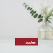 Appels. Loyaliteit ponskaart Klantenkaartje (Staand voorkant)