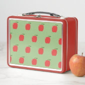 Appels Metalen Lunchbox (Salie Groen & Rood) (In situ)