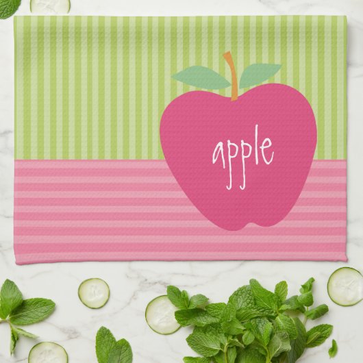 Appels Microvezel Keukenhanddoek (Gevouwen)