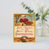 appels oogsten briefkaart (Staand voorkant)