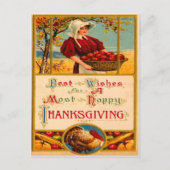 appels oogsten briefkaart (Voorkant)