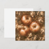 Appels oogsten feestdagenkaart (Voorkant / Achterkant)