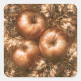 Appels oogsten vierkante sticker