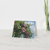 Appels op boom gepersonaliseerd bedankkaart (Voorkant)