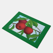 appels op een aftakkerprinter met rand deurmat (Schuin)