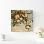  appels op een filiaal vierkante klok (Huis)