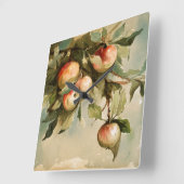  appels op een filiaal vierkante klok (Hoek)