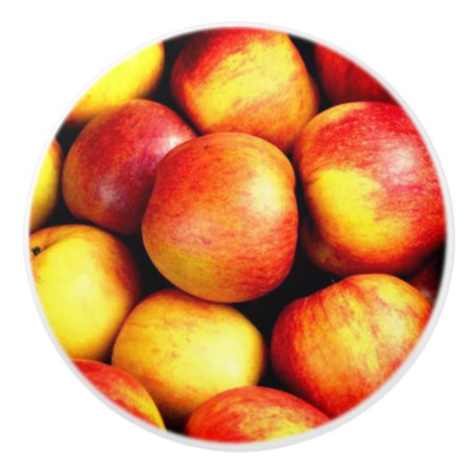APPELS OP EEN KERAMISCHE KNOP (Voorkant)