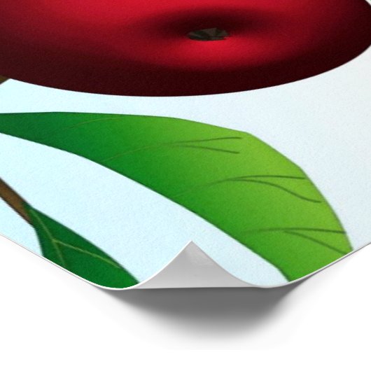 "Appels op een Tak"-afdruk Poster (Hoek)