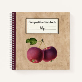  appels op een Twig gepersonaliseerde compositie Notitieboek