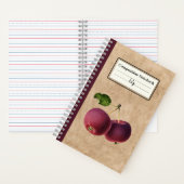 appels op een Twig gepersonaliseerde compositie Notitieboek (Binnen)