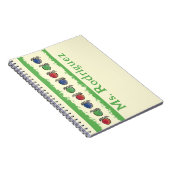 Appels op Gele Leraar Gift Notitieboek (Rechterzijde)