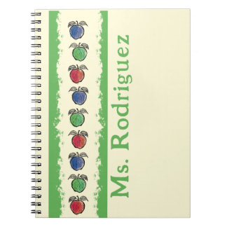 Appels op Gele Leraar Gift Notitieboek