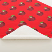 Appels op Red Sherpa Blanket Deken (3/4)