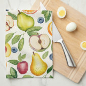 Appels Peren Blauwe bessen Sinaasappels Citroen Li Theedoek (Quarter Fold)