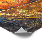 Appels, peren, Bowl, maakt stilstaande kunst schil Poster (Hoek)