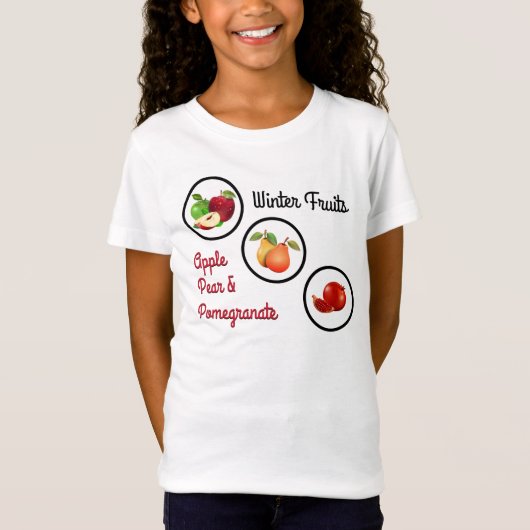 Appels, Peren & Granaatappels T-shirt (Voorkant)
