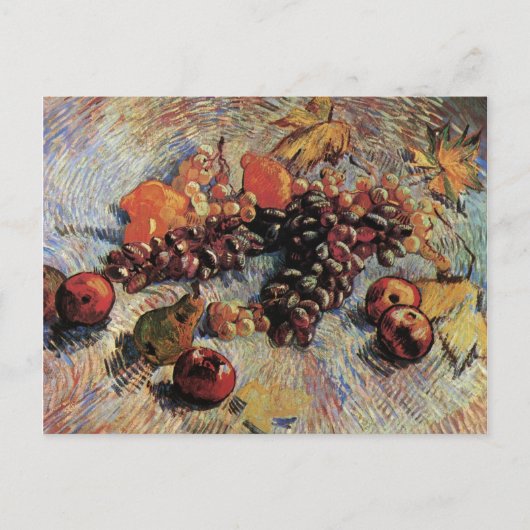 Appels peren luiers en druiven van Gogh Fine Art Briefkaart (Voorkant)
