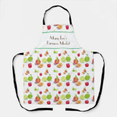 Appels, perziken, limoenen boerenmarkt schort (Voorkant)