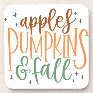 APPELS POMPOENEN EN HERFST BIER ONDERZETTER