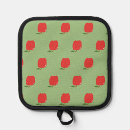 Appels Pot Houder (Salie Groen & Rood)
